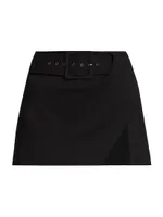 Jones Belted Micro Miniskirt