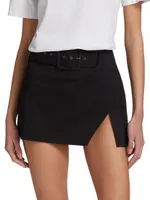 Jones Belted Micro Miniskirt