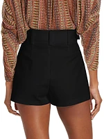 Kasey Belted High-Rise Shorts