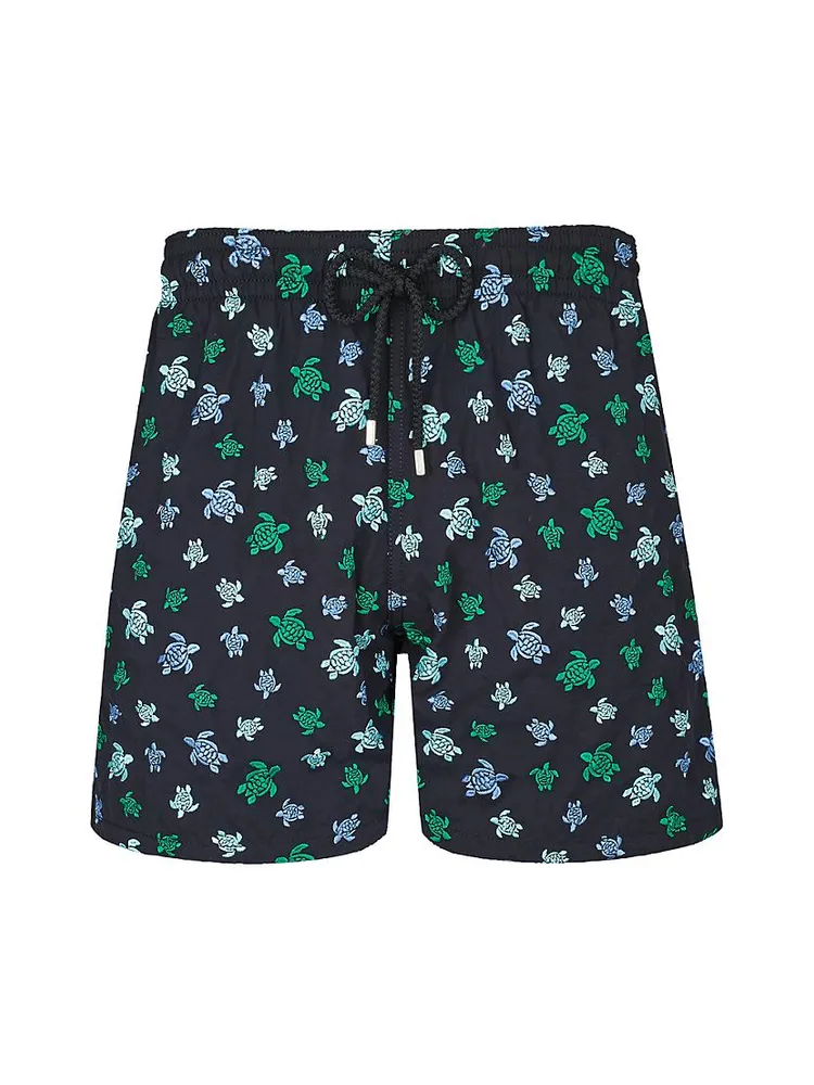 Micro Ronde Des Tortues Embroidered Swim Trunks