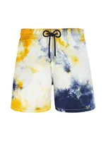 Graphic Drawstring Swim Shorts