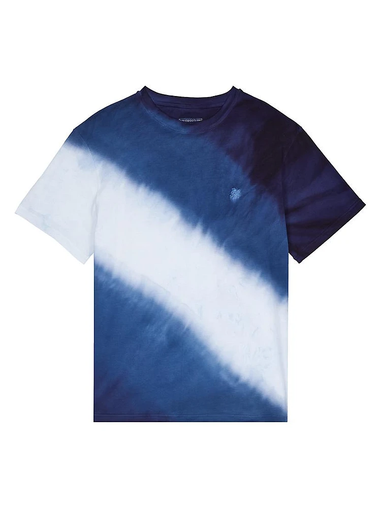 Striped Tie-Dye T-Shirt