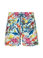 Fisherman Graphic Swim Shorts