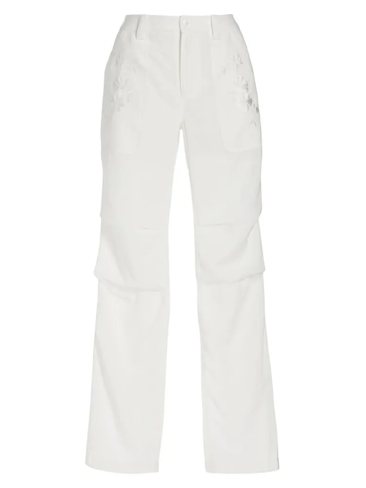 Embroidered Cargo Pants