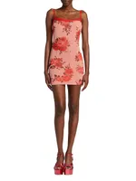 Floral Mesh Minidress