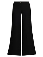 Logo-Band Wide-Leg Pants