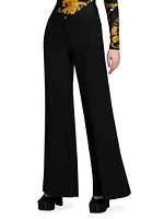 Logo-Band Wide-Leg Pants