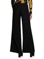 Logo-Band Wide-Leg Pants