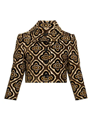 Tapestry Cropped Jacket