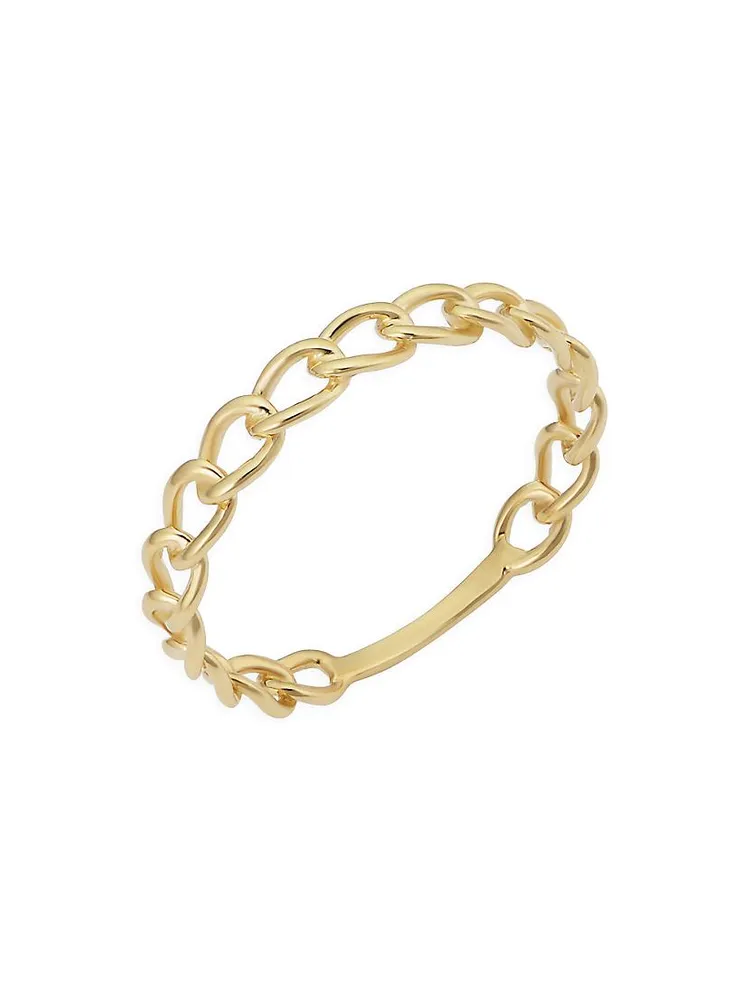 14K Yellow Gold 1956 Dainty Curb Link Ring