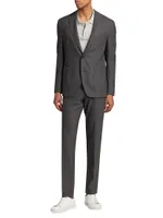 Slim-Fit Wool Single-Breasted Suit