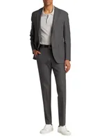 Slim-Fit Wool Single-Breasted Suit