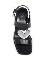 60MM Leather Block-Heel Sandals