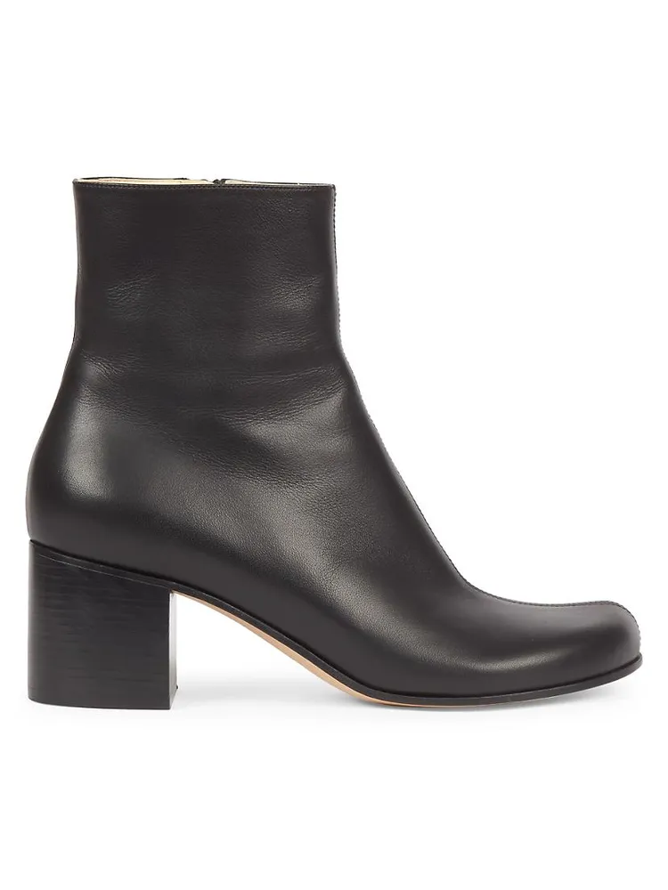 Terra 60MM Leather Ankle Booties