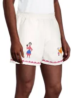 Hazari Embroidered Shorts