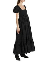 Broderie Anglaise Cotton Maxi Dress