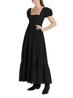 Broderie Anglaise Cotton Maxi Dress