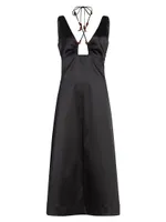 Satin Halter Dress