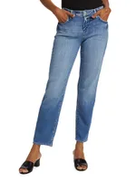 Marjorie Mid-Rise Straight-Leg Jeans