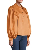 Lois Cotton Poplin Blouse