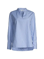 Ellis Cotton Striped Blouse