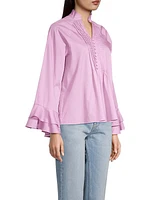 Nagisa Cotton Popover Blouse