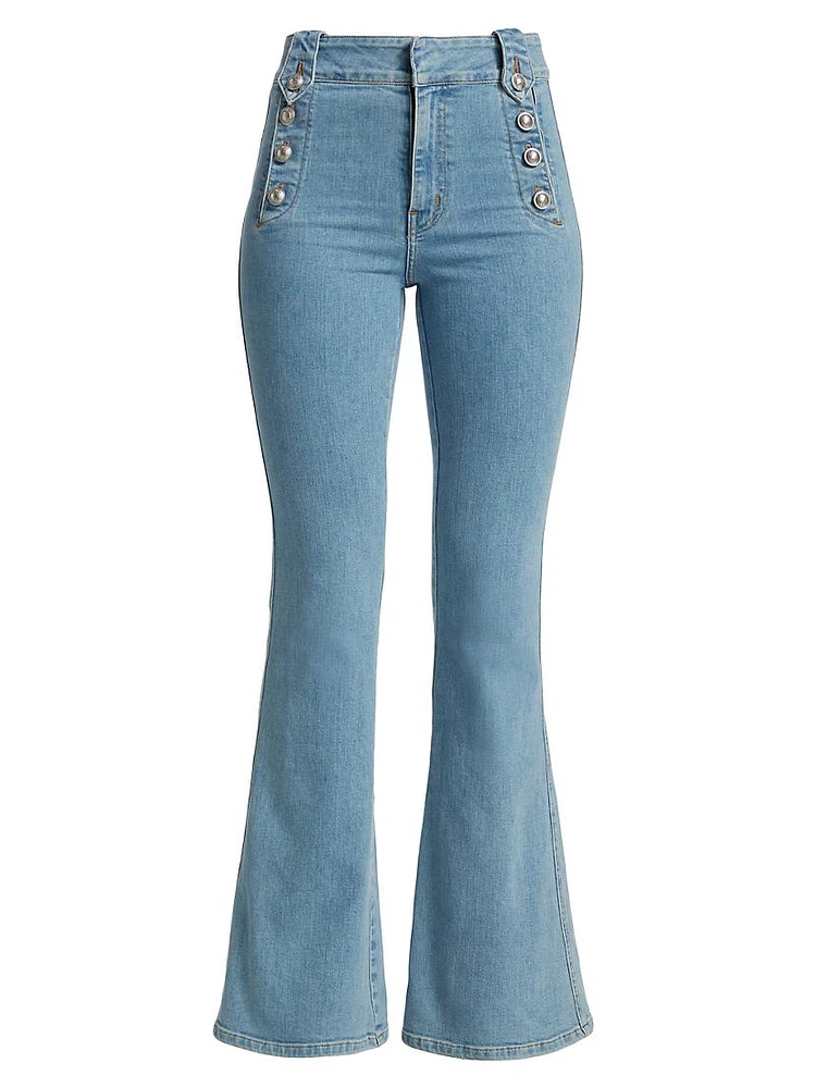 Robertson High-Rise Stretch Flare Sailor Jeans