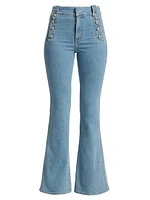 Robertson High-Rise Stretch Flare Sailor Jeans