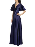 Twisted Satin Gown