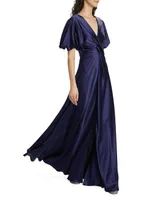 Twisted Satin Gown