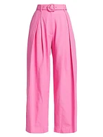 Tailored Pleat-Front Pants