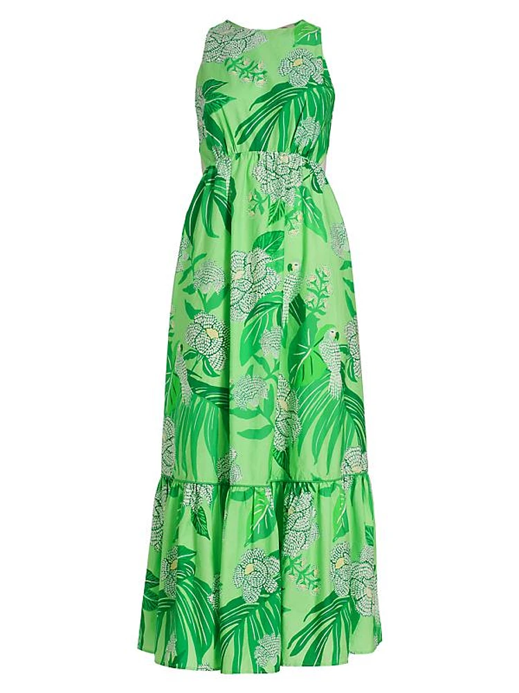 Dewdrop Floral Maxi Dress