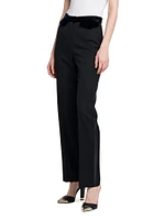 Velvet Waist Slim Pants