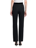 Velvet Waist Slim Pants