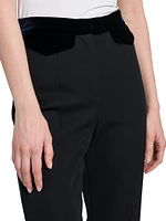 Velvet Waist Slim Pants