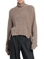 Cashmere & Silk Turtleneck Sweater