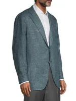 Domenico Silk & Wool-Blend Two-Button Sport Coat