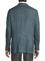 Domenico Silk & Wool-Blend Two-Button Sport Coat