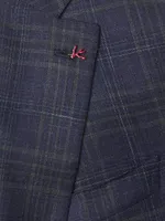 Marechiaro Plaid Wool-Blend Two-Button Sport Coat