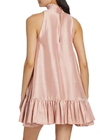 Alcott Silk Trapeze Minidress