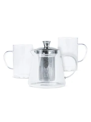 Oolong 3-Piece Teapot & Mug Set