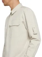 Cotton & Linen-Blend Button-Front Shirt