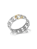 Carlyle Bracelet Sterling Silver with 18K Yellow Gold