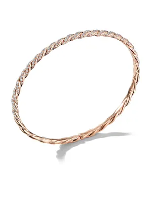 Pavéflex Bracelet 18K Rose Gold with Diamonds