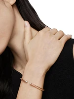 Cablespira® Bracelet 18K Rose Gold with Pavé Diamonds