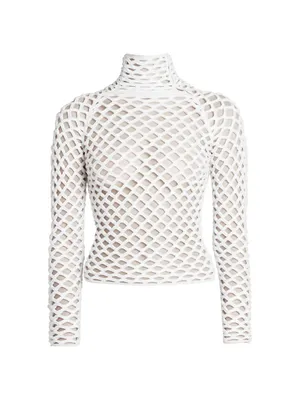 Cage High-Neck Top