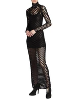 Cage Net Maxi Dress