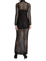 Cage Net Maxi Dress