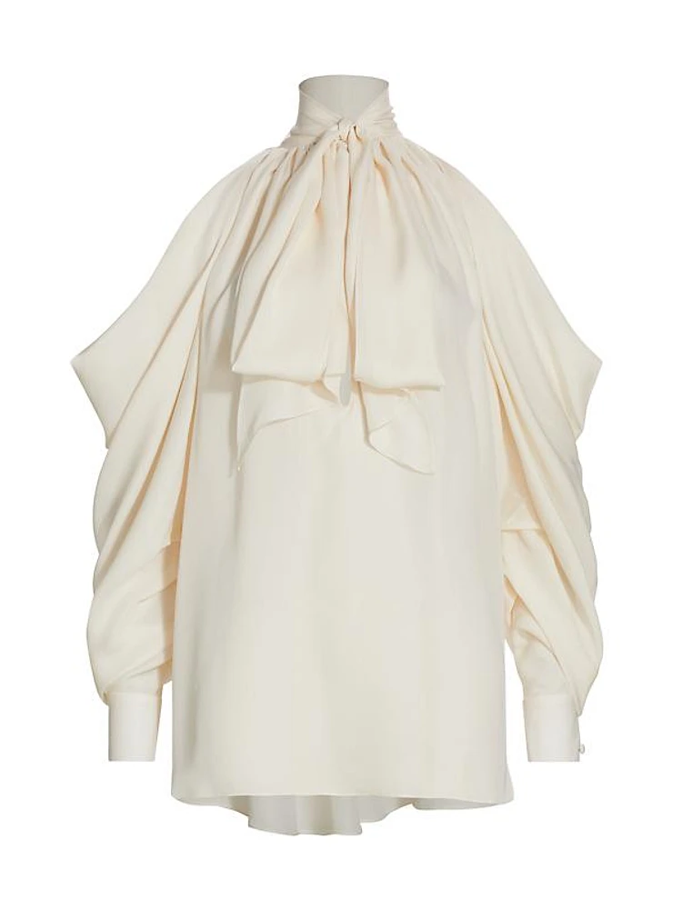 Sasha Silk Off-The-Shoulder Blouse