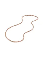 Medium Box Chain Necklace 18K Rose Gold